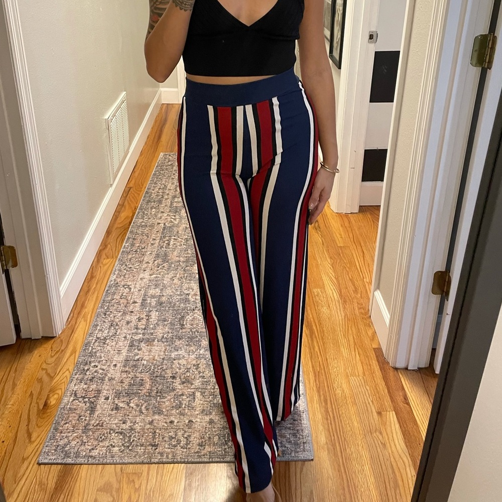 Colorful stripe pants